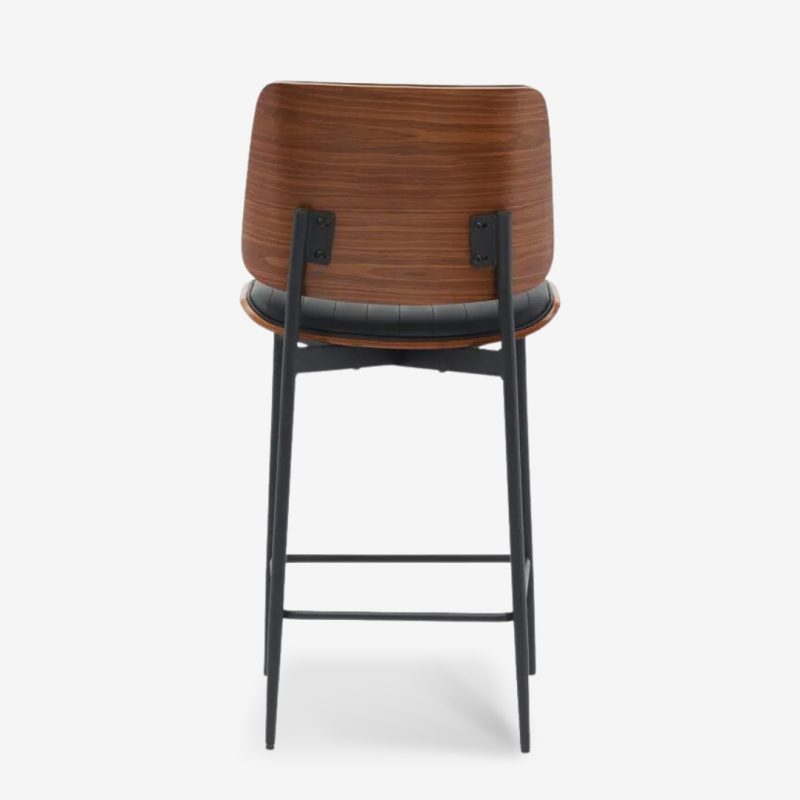 Bar Stool Katrin Walnut Black 48.5x52.5x96cm (5)