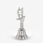 Bell Blitzen reindeer silver Ø7.5x17.75cm