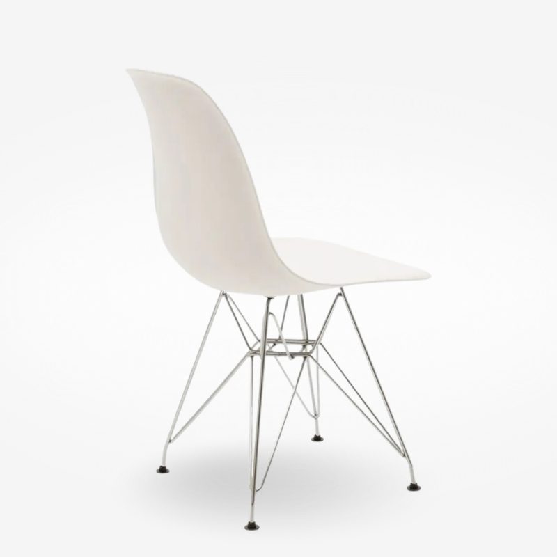 Chair Adelline White Stainless Steel Leg 46x55x81cm (2)