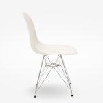 Chair Adelline White Stainless Steel Leg 46x55x81cm (3)