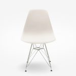 Chair Adelline White Stainless Steel Leg 46x55x81cm (4)