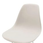 Chair Adelline White Stainless Steel Leg 46x55x81cm (5)