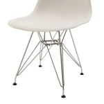 Chair Adelline White Stainless Steel Leg 46x55x81cm (7)