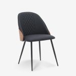Chair Conny Walnut Black 48x59x80cm (1)