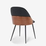 Chair Conny Walnut Black 48x59x80cm (2)
