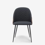Chair Conny Walnut Black 48x59x80cm (4)