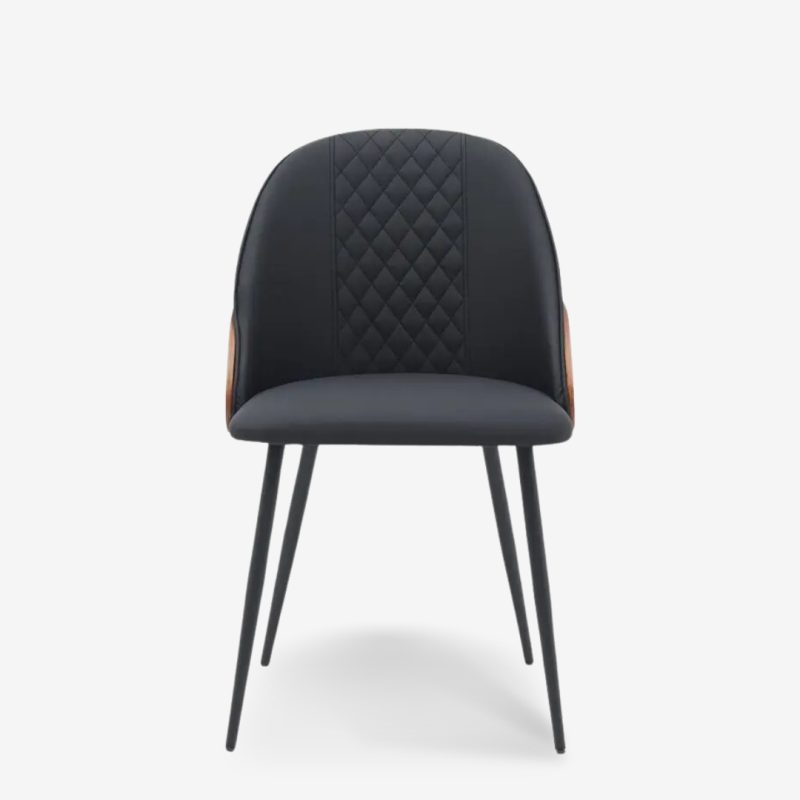Chair Conny Walnut Black 48x59x80cm (4)