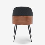 Chair Conny Walnut Black 48x59x80cm (5)