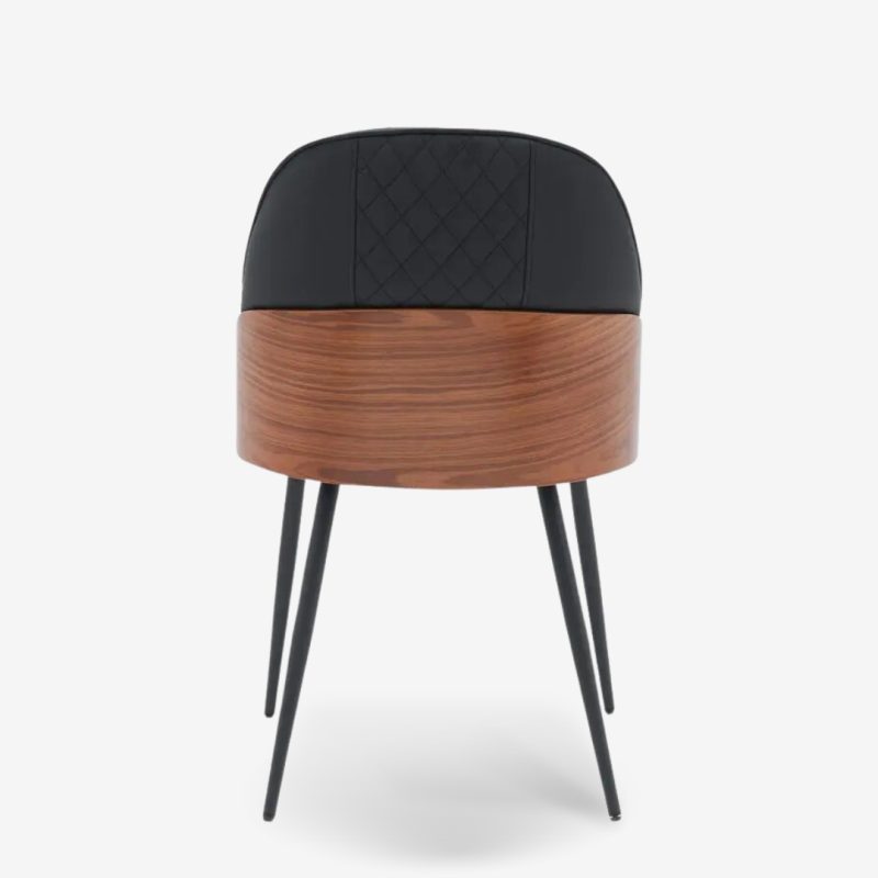 Chair Conny Walnut Black 48x59x80cm (5)