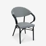 Chair Isak Black White 57x57x83см