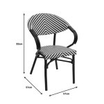Chair Isak Blacke White 57x57x83см (5)