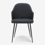 Chair Marcos Wood Metal Black 58x58x91cm (4)