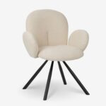 Chair with armrest graciela beige