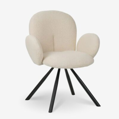 Chair with armrest graciela beige