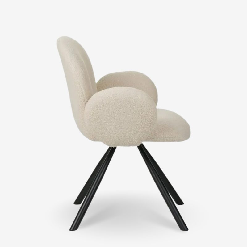 Chair With Armrest Graciela Beige 68x66x82.5cm (3)