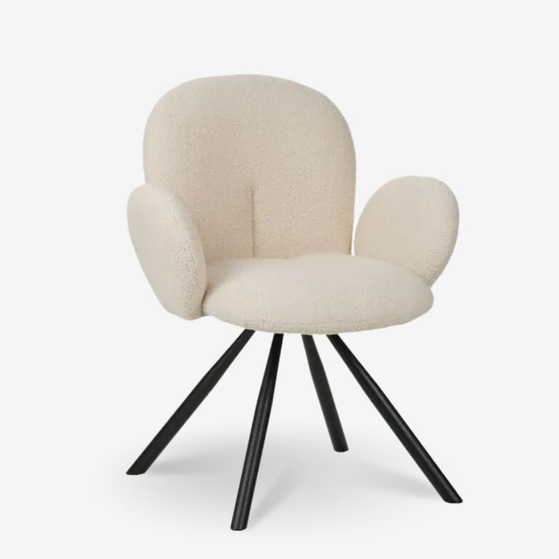 Chair With Armrest Graciela Beige 68x66x82.5cm