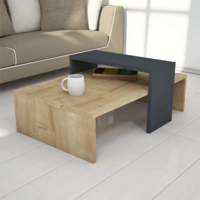 Coffee Table Glow Anthracite Oak 80x50x32cm (2)