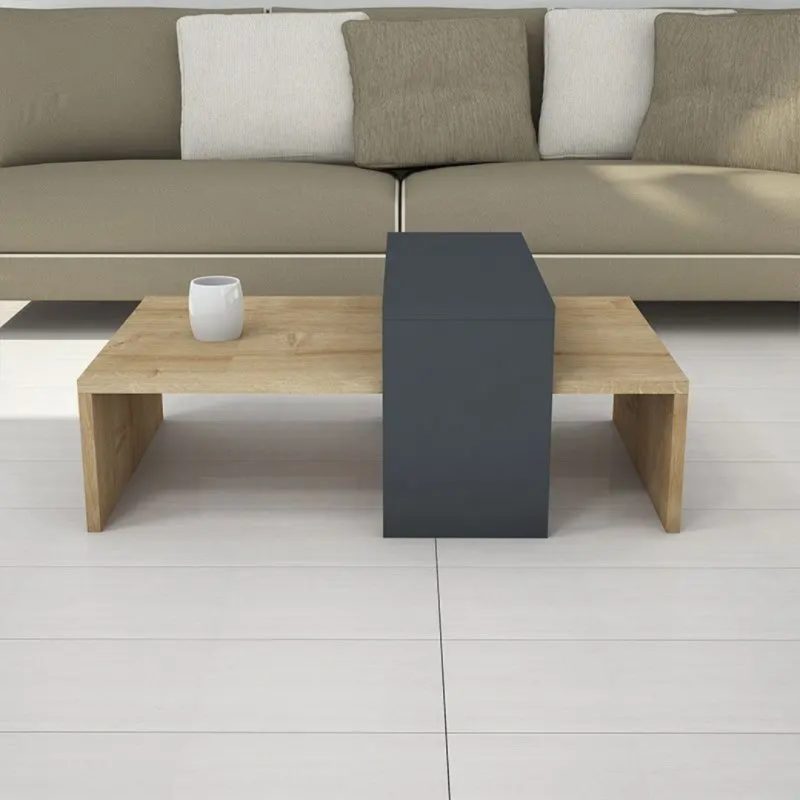 Coffee Table Glow Anthracite Oak 80x50x32cm (3)