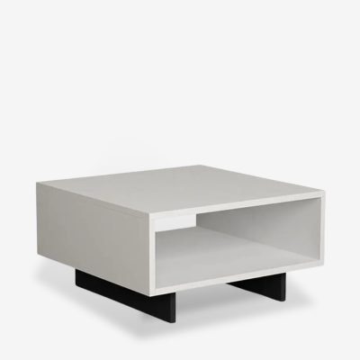 Coffee Table Hellen White Anthracite 60x60x32cm