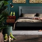 Kare Stool Cherry Dark Green Brass Ø35cm (5)