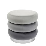 Kare Stool Sandwich Grey Ø45cm