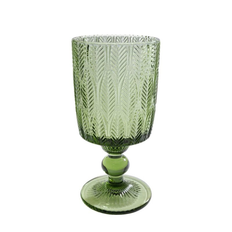 Kare Wine Glass Fogli Green (1)