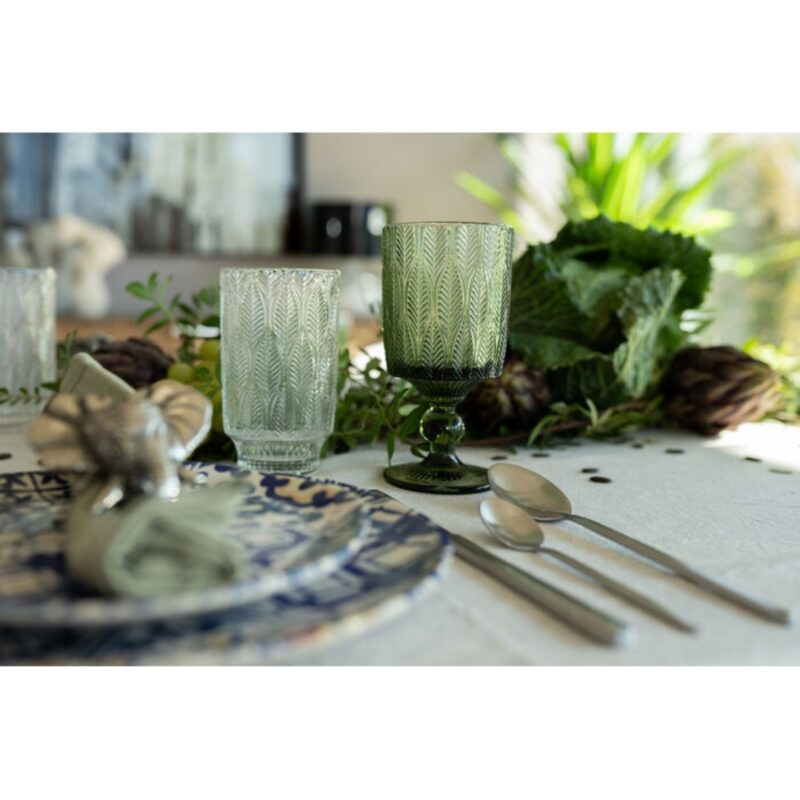 Kare Wine Glass Fogli Green (2)