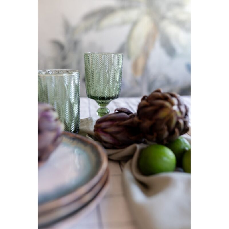 Kare Wine Glass Fogli Green (3)