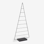Metal Christmas Tree Jamie Black 70x26.5x180cm
