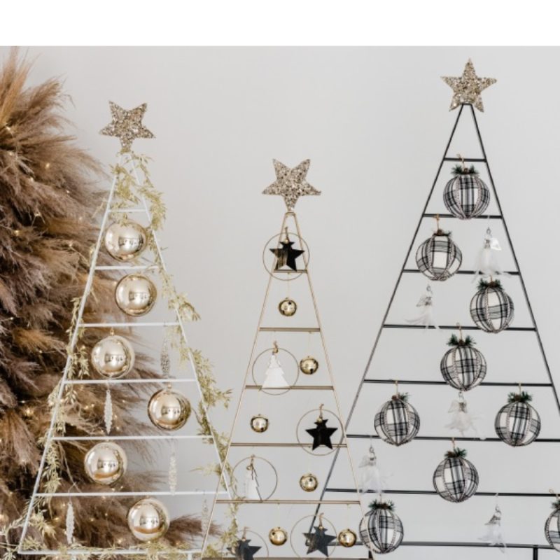 Metal Christmas Tree Jamie Black 70x26.5x180cm (3)