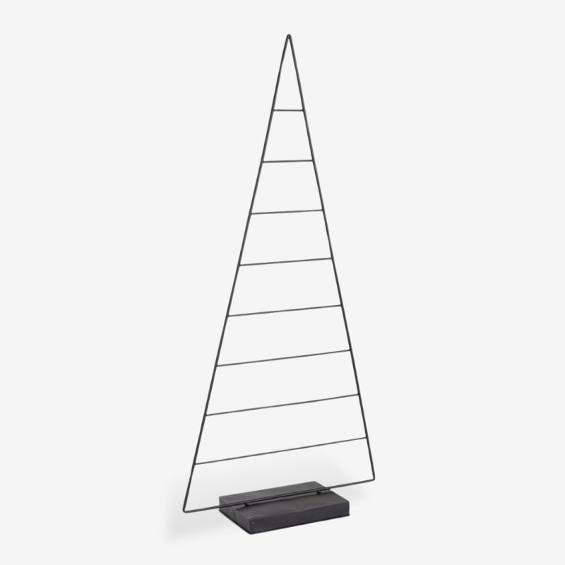 Metal Christmas Tree Jamie Black 70x26.5x180cm