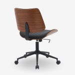 Office Chair Katrin Walnut Black 52x54x90.5cm (2)