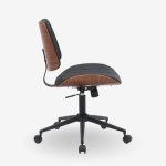 Office Chair Katrin Walnut Black 52x54x90.5cm (3)
