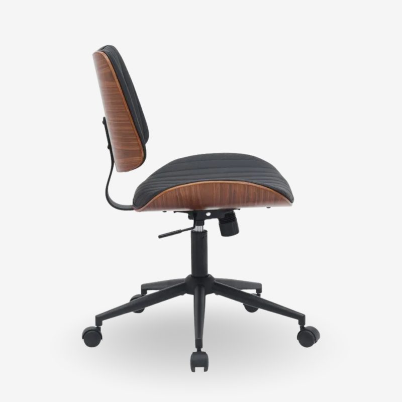 Office Chair Katrin Walnut Black 52x54x90.5cm (3)