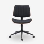 Office Chair Katrin Walnut Black 52x54x90.5cm (4)