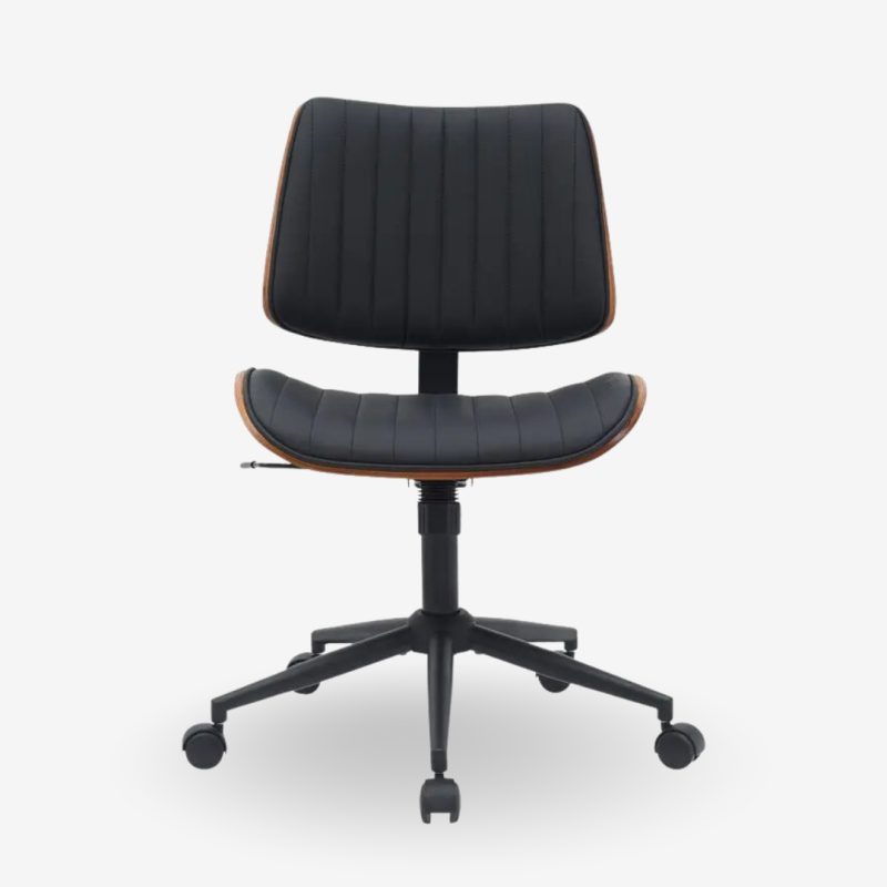 Office Chair Katrin Walnut Black 52x54x90.5cm (4)