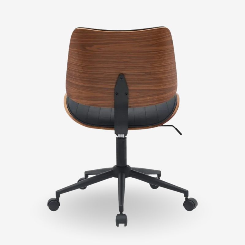 Office Chair Katrin Walnut Black 52x54x90.5cm (5)