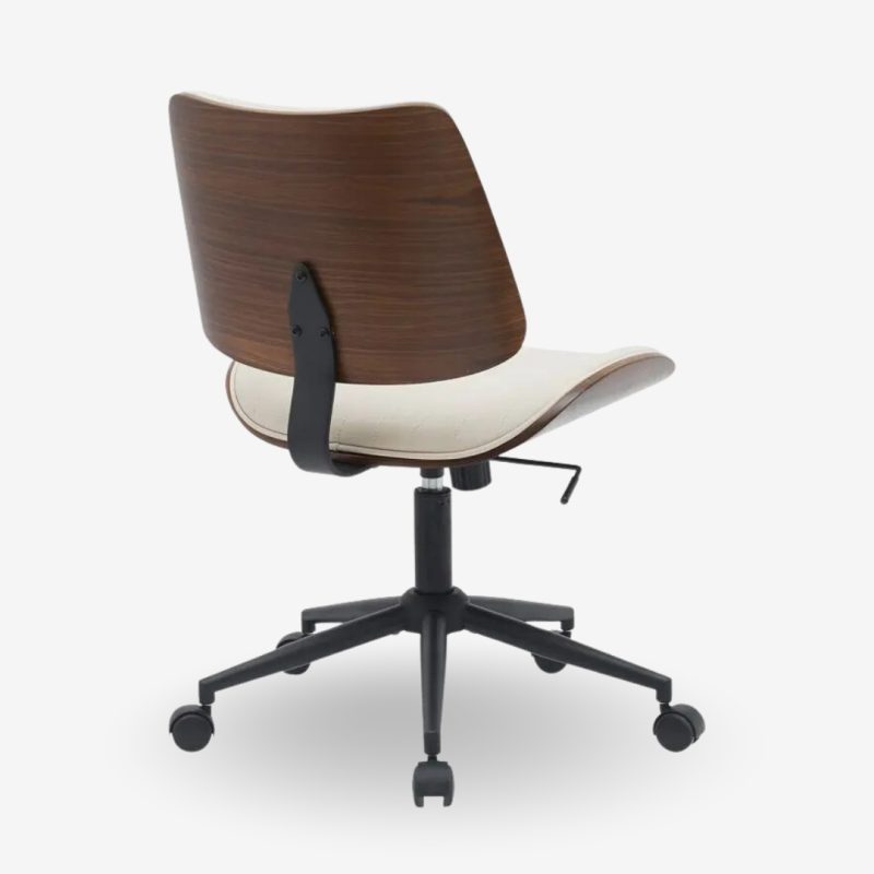 Office Chair Walnut White 52x54x90.5cm (2)