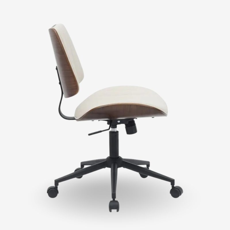 Office Chair Walnut White 52x54x90.5cm (3)