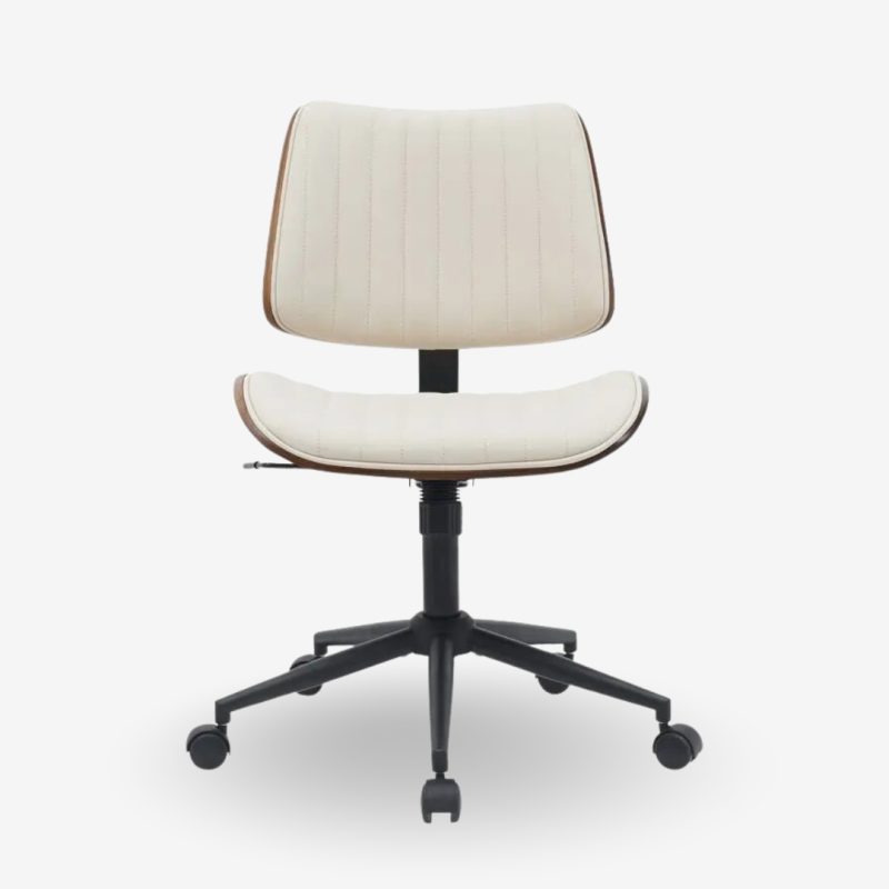 Office Chair Walnut White 52x54x90.5cm (4)