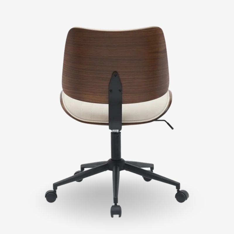 Office Chair Walnut White 52x54x90.5cm (5)