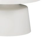 Side Table Genova White Metal Ø70x40cm (3)