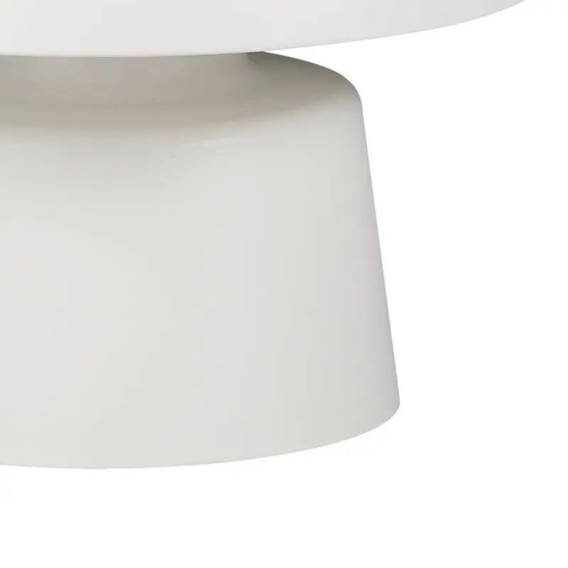 Side Table Genova White Metal Ø70x40cm (3)