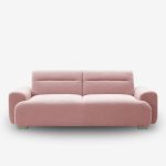 Sofa Bed Harmony Pink Bouclé 223.5x92x81cm