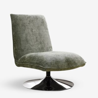 Swivel armchair mona green 1