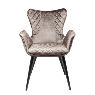 Chair with armrest dream brown