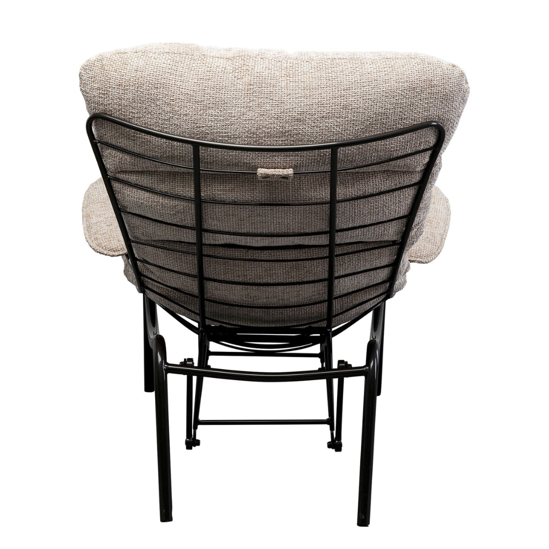 ◆KARE 　Stool Campus　チェア① ◆ Armchair With Stool Vienna Swing Beige – Smart Living