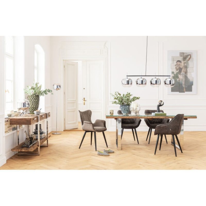 Kare Chair With Armrest Dream Brown (2)