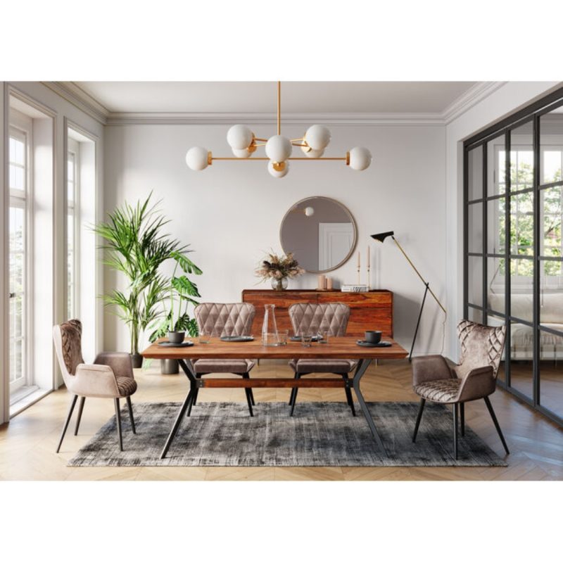 Kare Chair With Armrest Dream Brown (3)