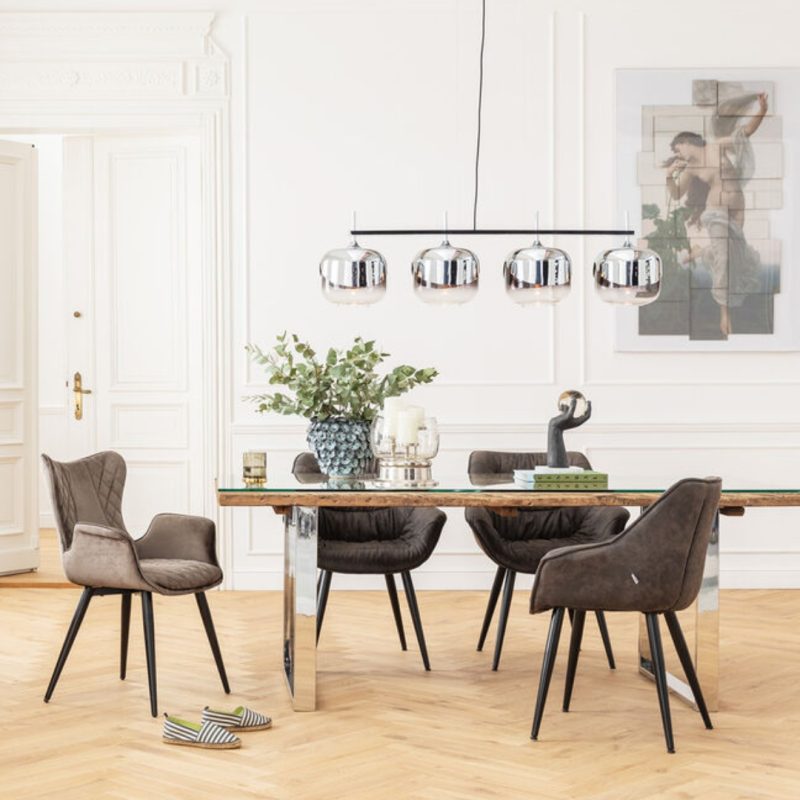 Kare Chair With Armrest Dream Brown (4)